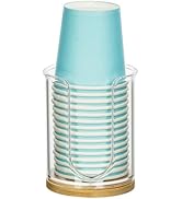 MYITYARD Bathroom Cup Dispenser, Small Plastic Cup Dispenser 3 oz, Compact Mouthwash Solo Cup Hol...