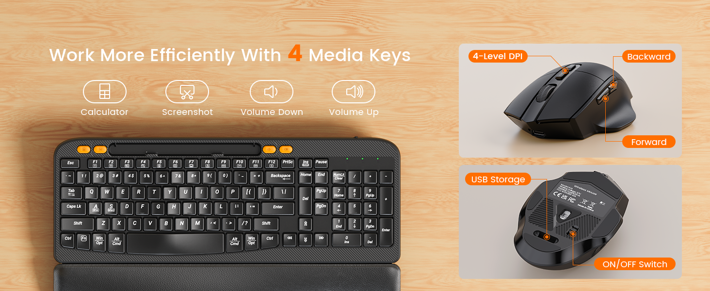 wireless keyboard and mouse combo