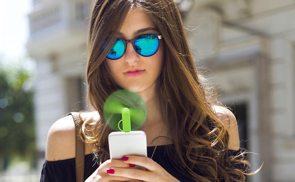 2-in-1 Portable Mini Cell Phone Fan