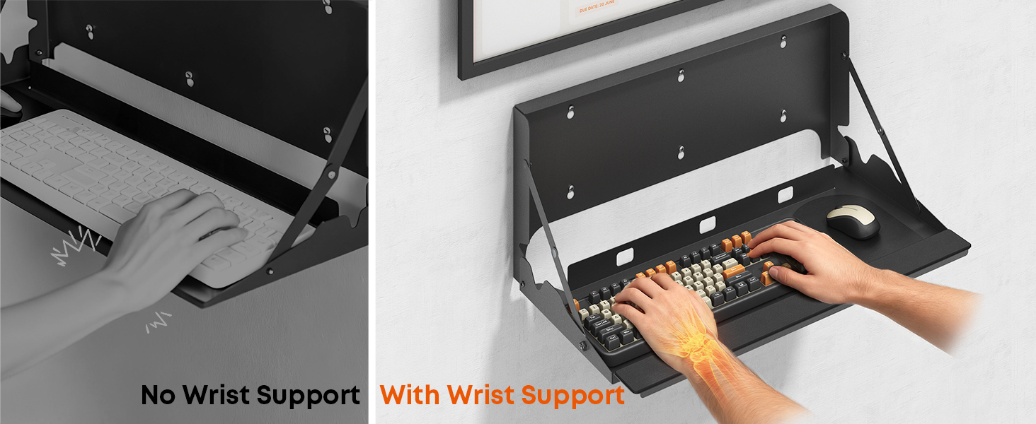 flip down keyboard wall mount