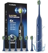 OasiSmile Electric Toothbrush for Adults, 42000 VPM Deep Clean Sonic Toothbrush with 6 Brush Head...