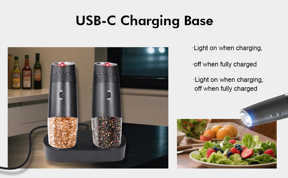electric pepper and salt grinder