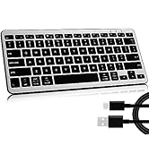 Qulose Bluetooth Keyboard, Ultra-Slim Wireless Keyboard for iPad, Rechargeable Ergonomic Computer...
