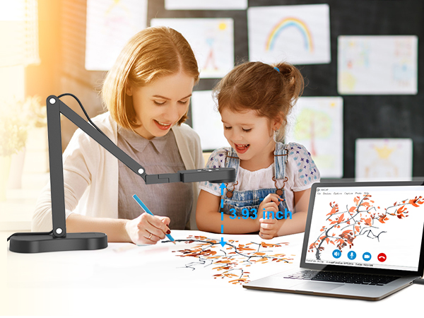 USB document camera teachers classroom teaching 8MP light