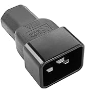 GINTOOYUN IEC320 C13 to C20 Power Adapter AC Converter 15A to 10A Female C13 to Male C20 Power So...