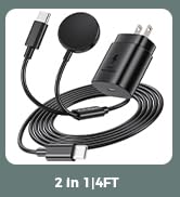 2 in 1 for Samsung Watch Charger, 25W USB C Fast Charger Compatible with Galaxy Watch 8/8 Classic...