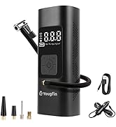 YOUGFIN Tire Inflator Portable Air Compressor, Air Pump for Car Tires Max 150 PSI, Bike Pumps wit...