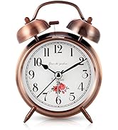 Super Loud Alarm Clock for Heavy Sleepers,4 inches Twin Bell Alarm Clock with Backlight,Battery O...