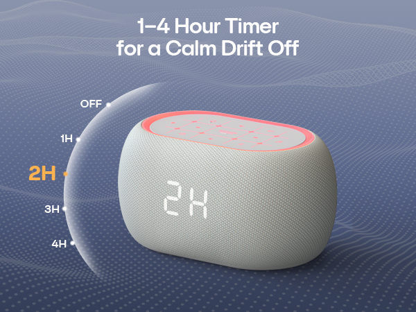 alarm clock with 1-4 hour timer