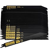 50 Pack 9 inch 14/18TPI Reciprocating Saw Blades, M42 Teeth with Cobalt Bi-Metal Blades,for Autom...