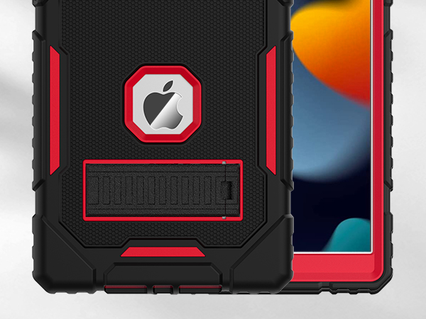 ipad 8th generation case black+red