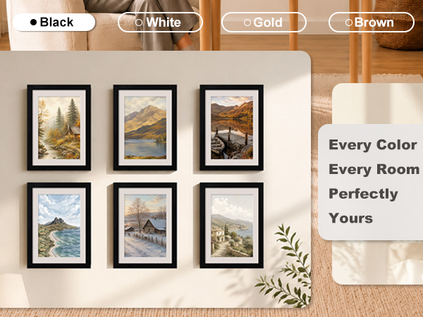black wall decor
