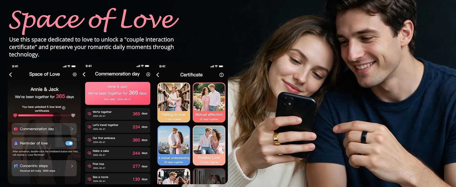 Smart rings for couples