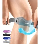Movary Silicone Patellar Tendon Support Strap 1-Pack,3 Adjustable Straps,Knee Brace for Women &amp; M...