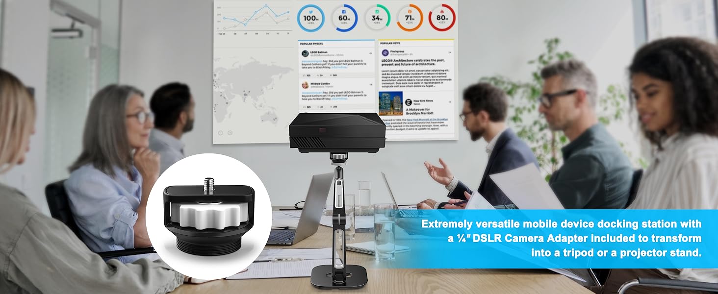 AboveTEK Long Arm Aluminum Tablet Stand