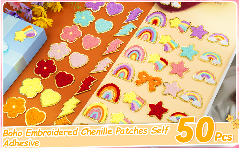 Preppy Cute Chenille Patches
