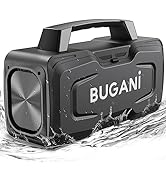 BUGANI Bluetooth Speakers, 80W Powerful Portable Wireless Speaker IPX7 Waterproof Speaker, Outdoo...