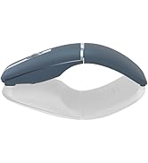ACOZYKITTEN Arc Bluetooth Mouse, Ultra-Slim Rechargeable Rotating Wireless Curved Mice, Dual Mode...