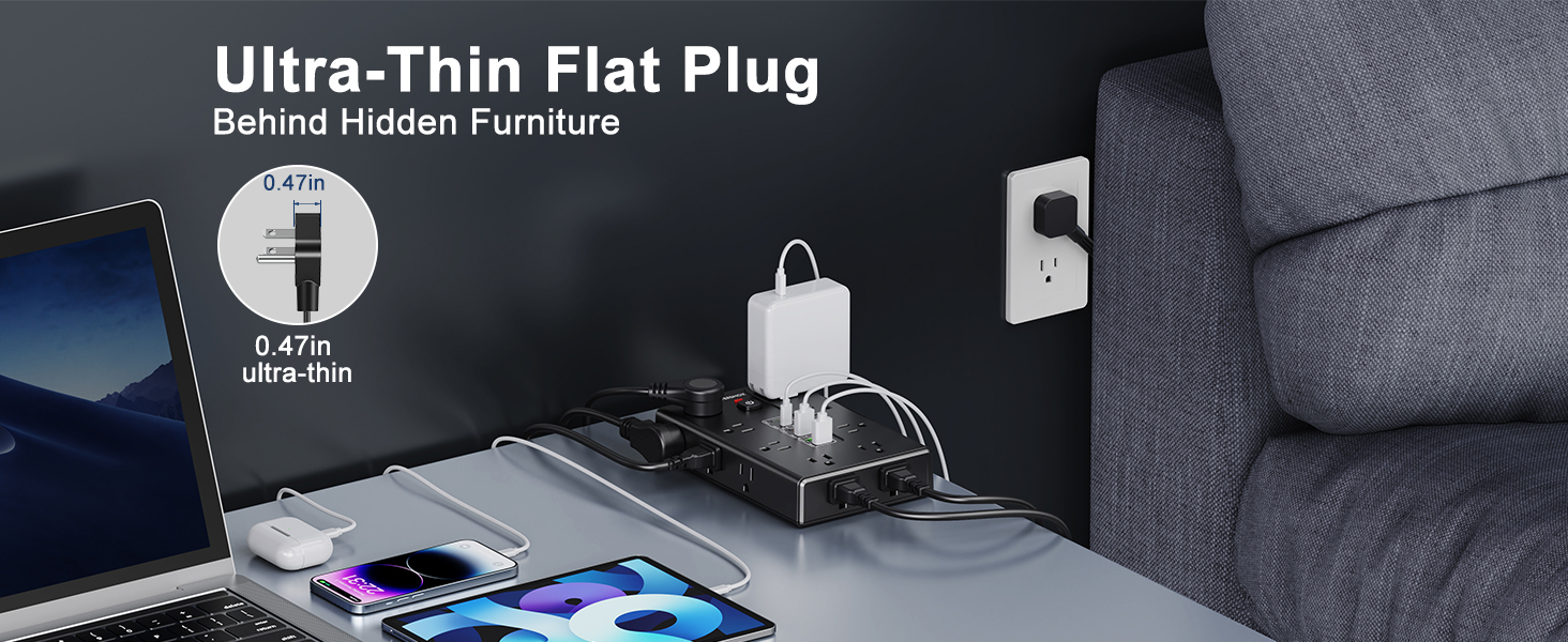 Ultra-Thin Flat Plug