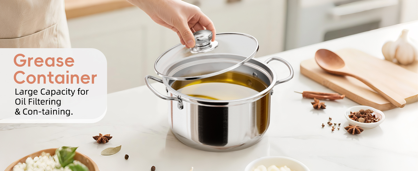 stainless steel deep fryer pot