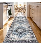 Domitapis Runner Rug 2×8, Vintage Boho Rug,Ultra-Soft Low Pile, Washable, Non Slip,Stain Resistan...
