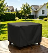 SunPatio Outdoor Ottoman Cover, Waterproof Square Coffee Table Cover, Patio Furniture Side Table ...