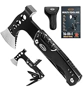 RoverTac Multi Tool Camping Axe Hatchet 11-in-1 Multitool Camping Gear Survival Tool with Axe Kni...