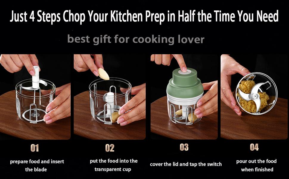 electric mini garlic onion chopper