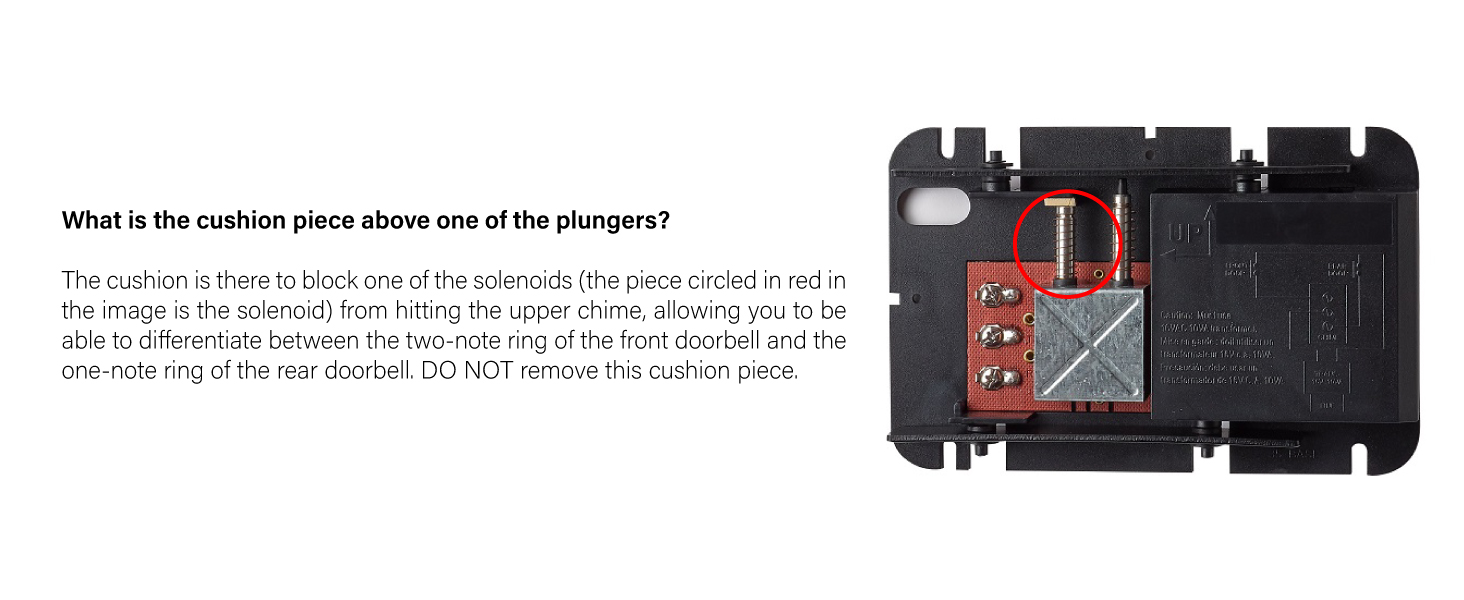 What is the cushion piece above one of the plunger?