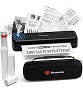 Phomemo Portable Printers Wireless for Travel [Upgraded],M834 Bluetooth Thermal Printer 8.5