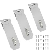Tmyjfjingxi 3PCS 5Inch Door Lock Hasp Latch Stainless Steel Safety Padlock Latches Hardware Extra...