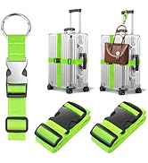 BILIONE 2Pcs Luggage Straps for Suitcases with Add A Bag Strap, 75