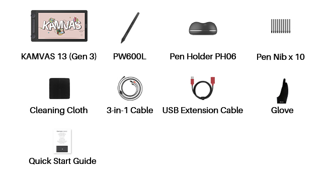 HUION US-Kamvas 13 (Gen 3) A++10