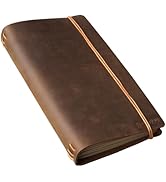 SUNUU Premium Leather Travelers Notebook,loose-leaf Journal hand-woven with full leather material...