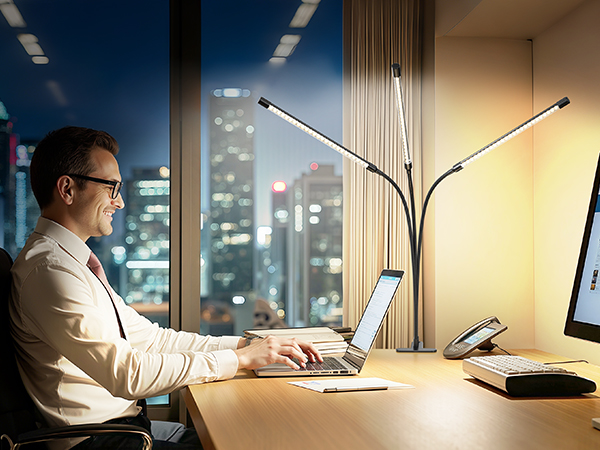 led desk lamp with clamp for work