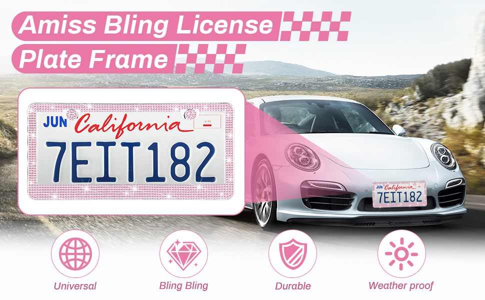 Bling License Plate Frame