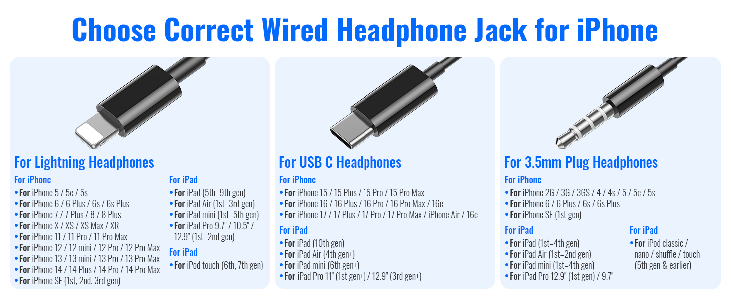 Compatible with iphone with lightning port