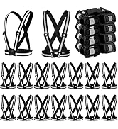 Hercicy 20 Pcs Reflective Vest High Visibility Safety Vests, Adjustable Running Gear Straps Light...