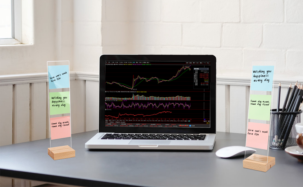 Lxmxgk 2 Pcs Monitor Memo Board