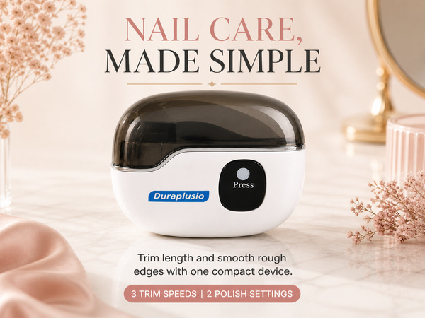 nail care made simple trim length and smooth rough edges with one compact device