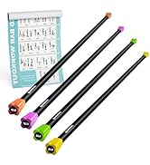 LIONSCOOL Workout Weighted Bar,Padded Exercise Weight Bar, Solid Steel Stretching weighted bar se...