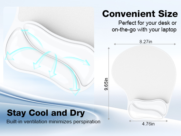 wrist support mouse pad