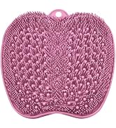 BESKAR Shower Foot Scrubber Mat with Non-Slip Suction Cups, Foot Spa Brush for Cleaning &amp; Exfolia...