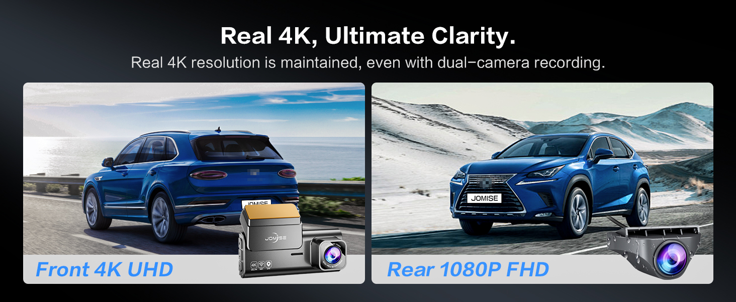 Front 4K+Rear 1080P