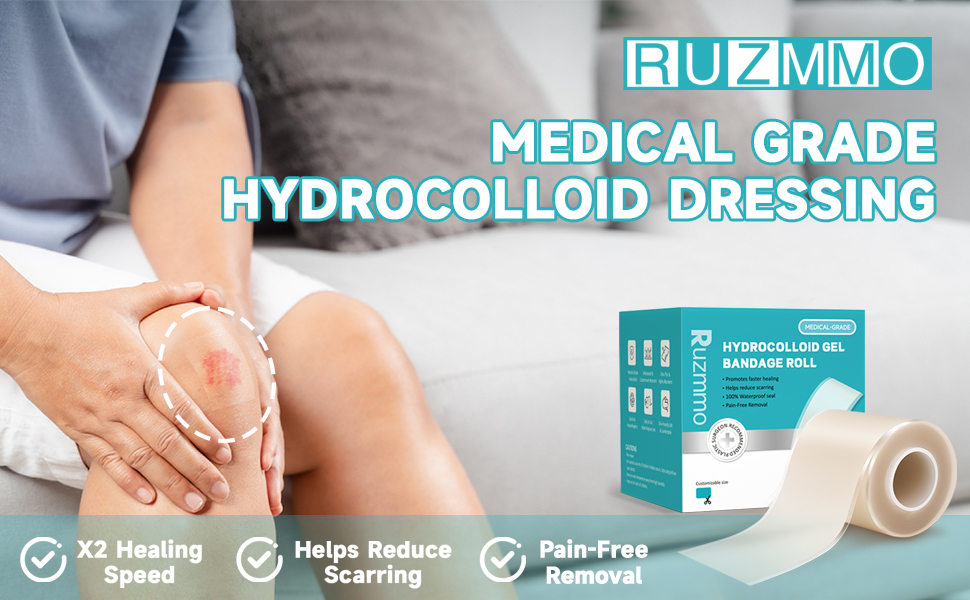 medical grade hydrocolloid dressing x2 healing speed 