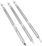 FEITA Soldering Iron Tips T12 Electrical Solder Tip Kits for Micro Electric Soldering Station, Sm...