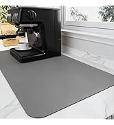 HotLive Coffee Mat - Coffee Bar Mat for Countertops | Coffee Bar Accessories Fit Under Coffee Mak...
