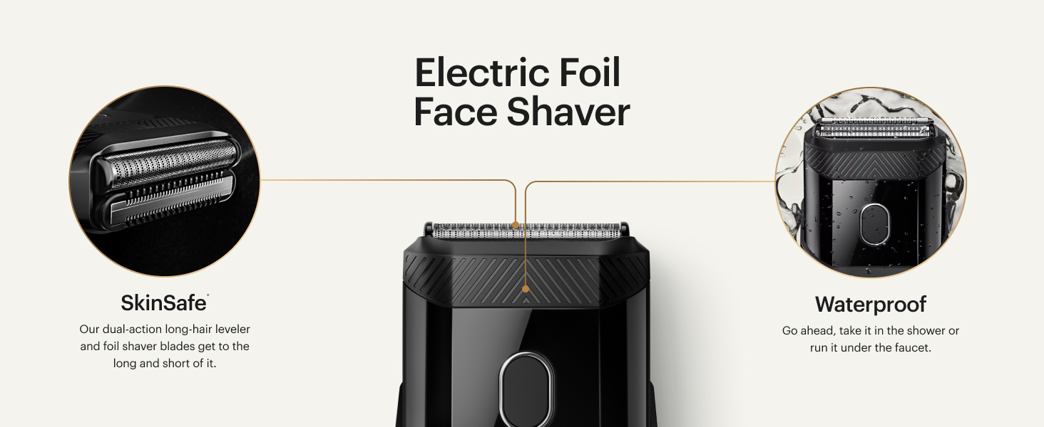 manscaped handyman travel face foil shaver hair trimmer compact