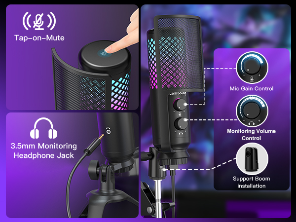 Condenser Mic with Noise Reduction