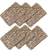 6PCS Cork Terrarium Background 15.7x11.8in Natural Large Cork Bark Backdrop Reptile Climbing Mat ...